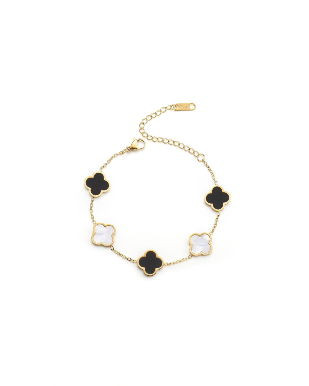 Black & White Clover Armband