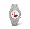 Who Cares – Silver & Red Watch