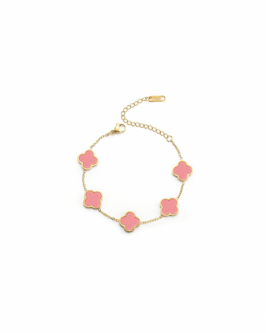 Pink Clover Armband