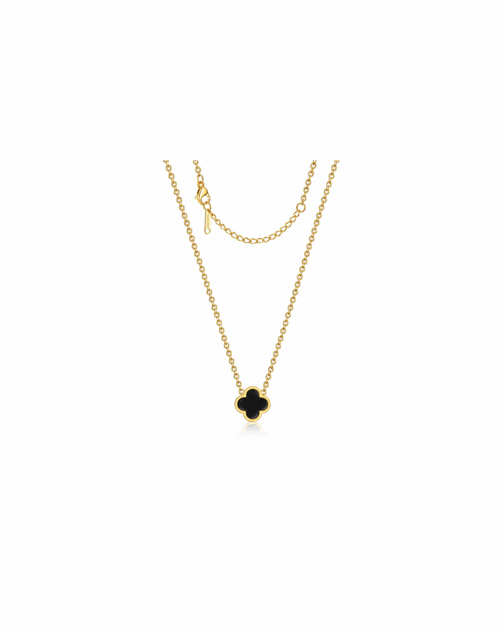 Collar Trébol Negro